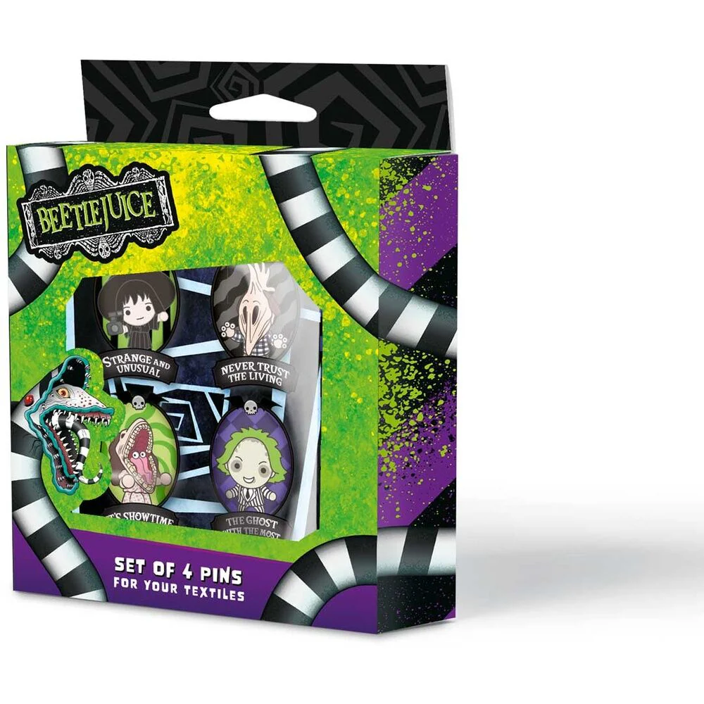 Set 4 Pins Beetlejuice - Image 2