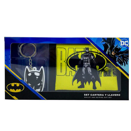 Set Cartera + Llavero Batman Dc Comics