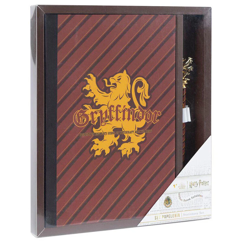 Set Cuaderno + Boligrafo Gyffindor Harry Potter
