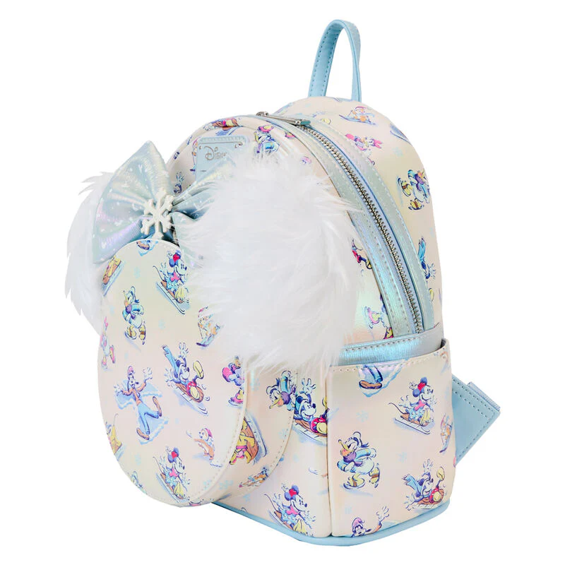 Set Mochila + Diadema Orejas Winter Wonderland Mickey And Friends Disney Loungefly 26Cm - Image 3