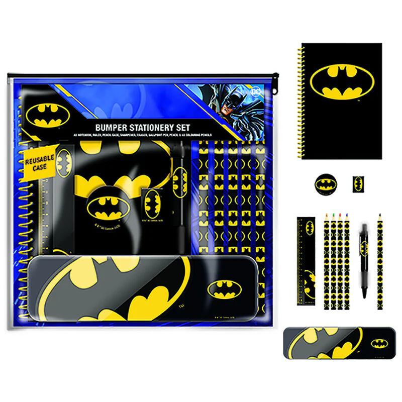 Set Papeleria Batman Dc Comics 2