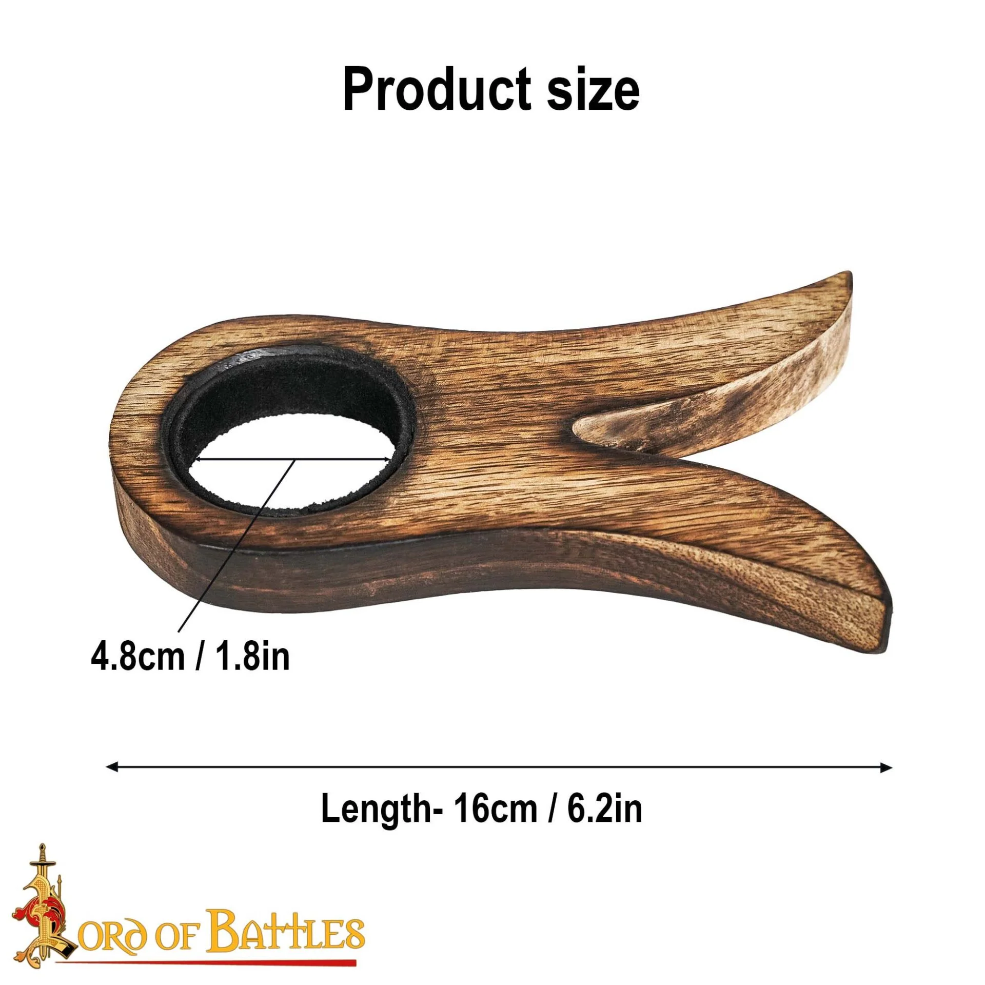 Soporte de Madera para Cuerno Vikingo - Artesanal - Image 3