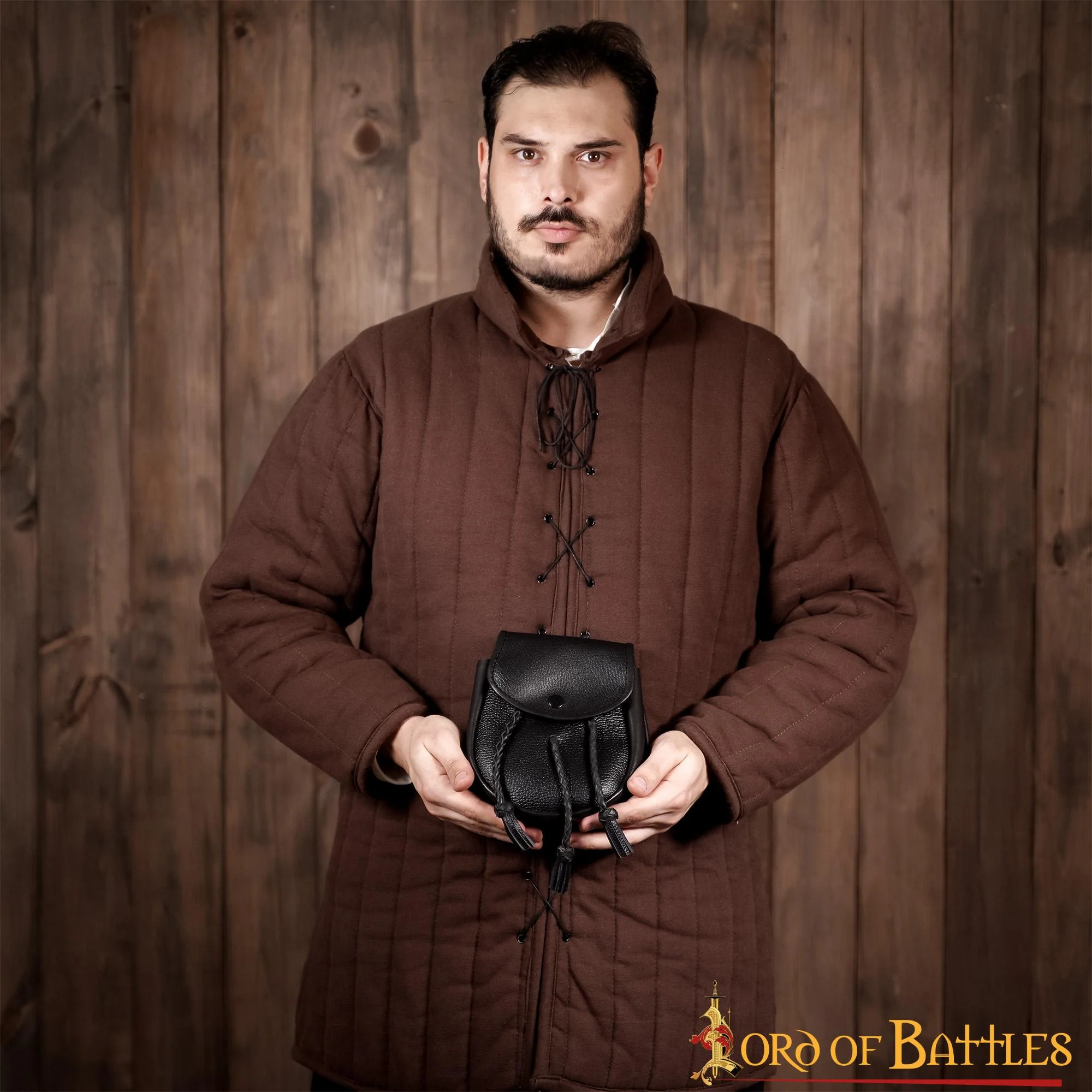 Sporran Medieval con Borlas Trenzadas Hecho a Mano de Cuero Genuino - Image 14
