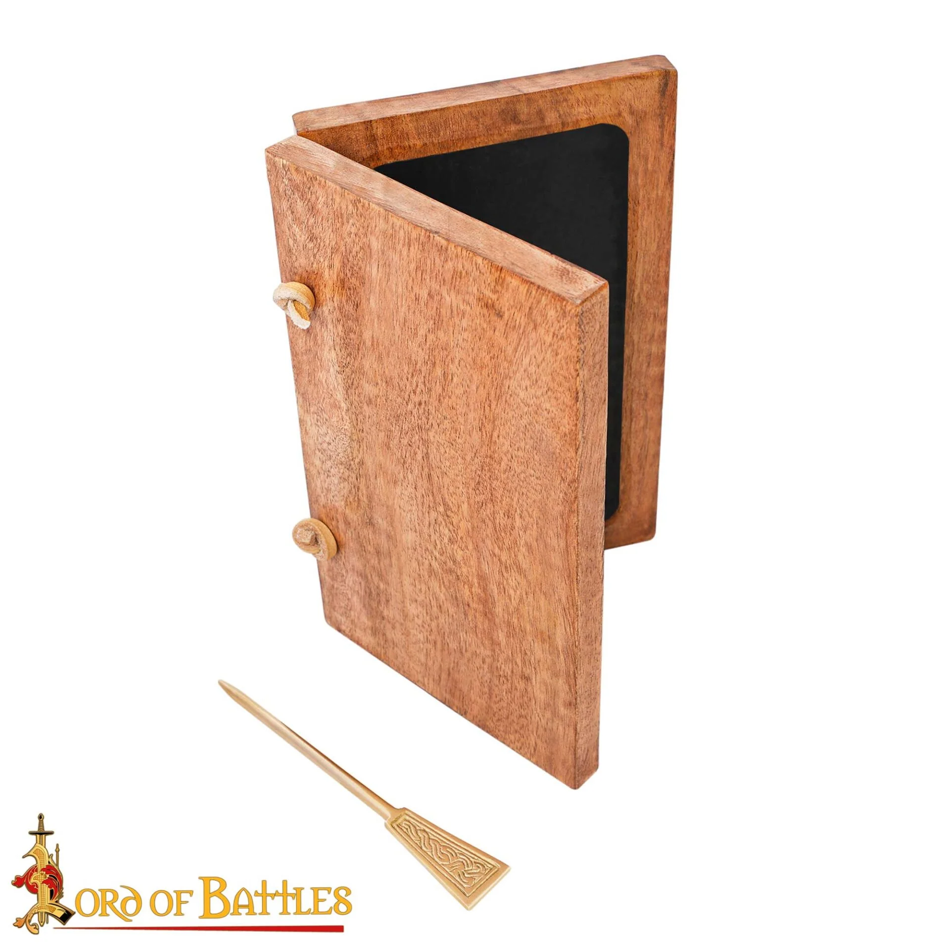 Tabla de Cera Medieval de Madera con Estilete de Latón - Image 10