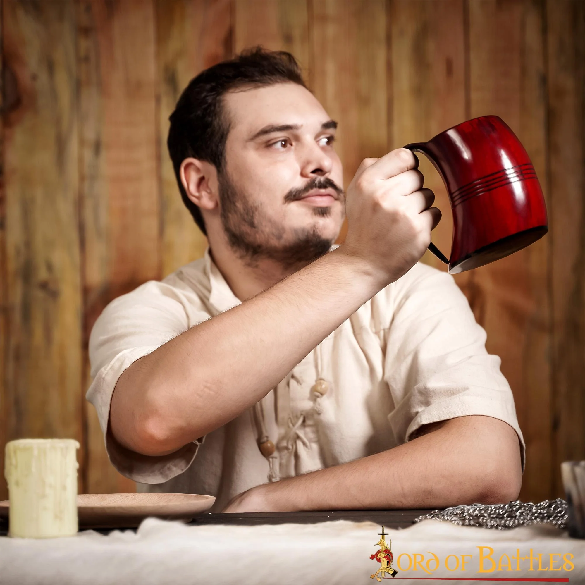 Taza de Cerveza Vikinga de Cuerno de Buey Auténtica Hecha a Mano - Image 7
