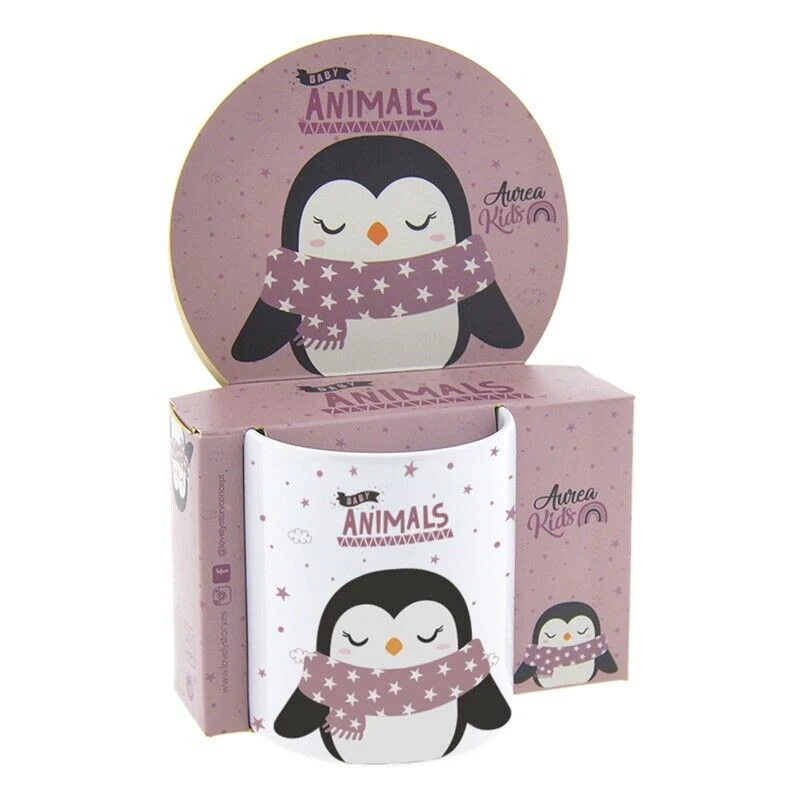 Taza Infantil Pinguino 330Ml