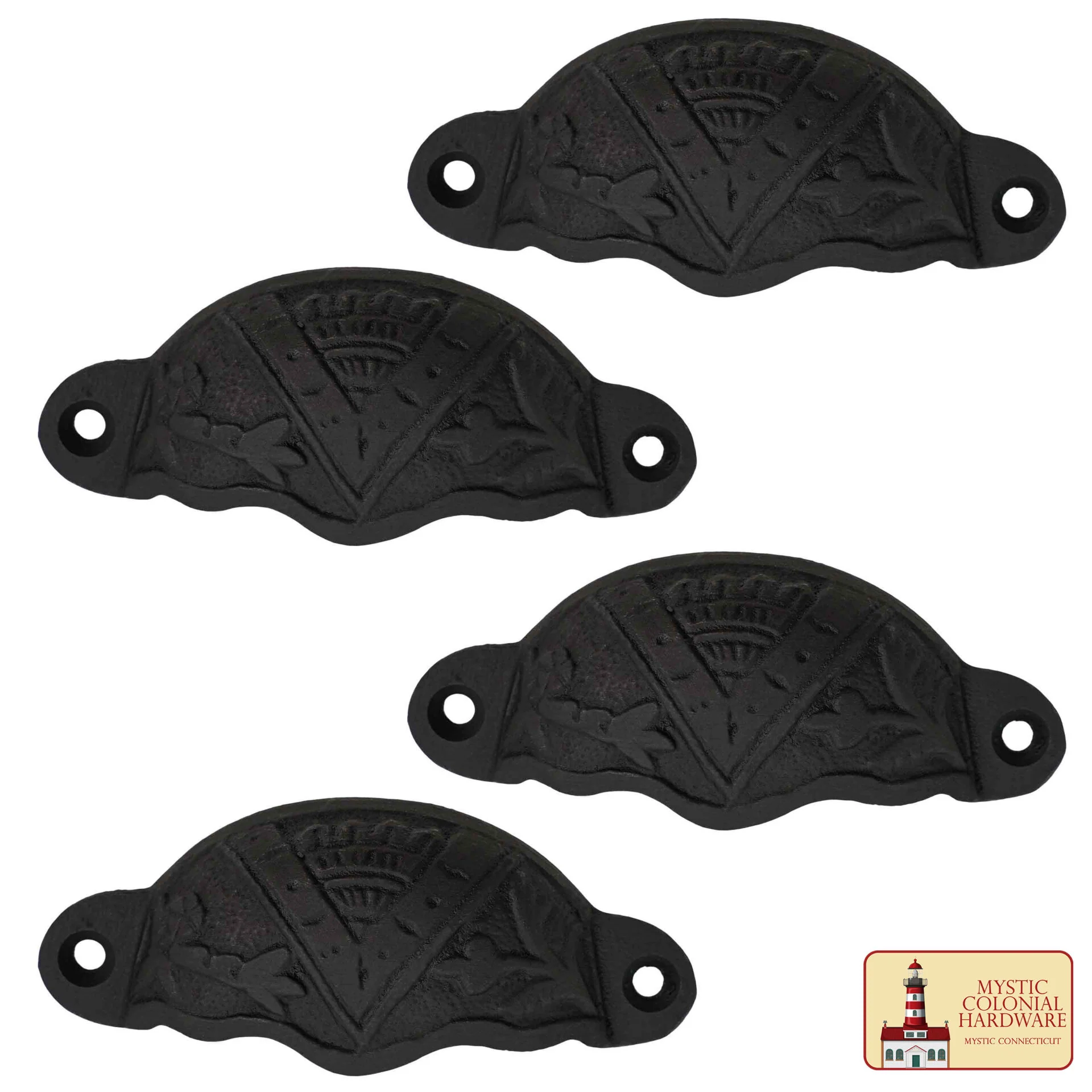 Tirador de Hierro Fundido Rústico para Cajones, Ideal para Ambientes Victorianos, Coloniales, Retro, Steampunk, Góticos, Barrocos y Medievales, (8.4x3.5) Cm - Image 4