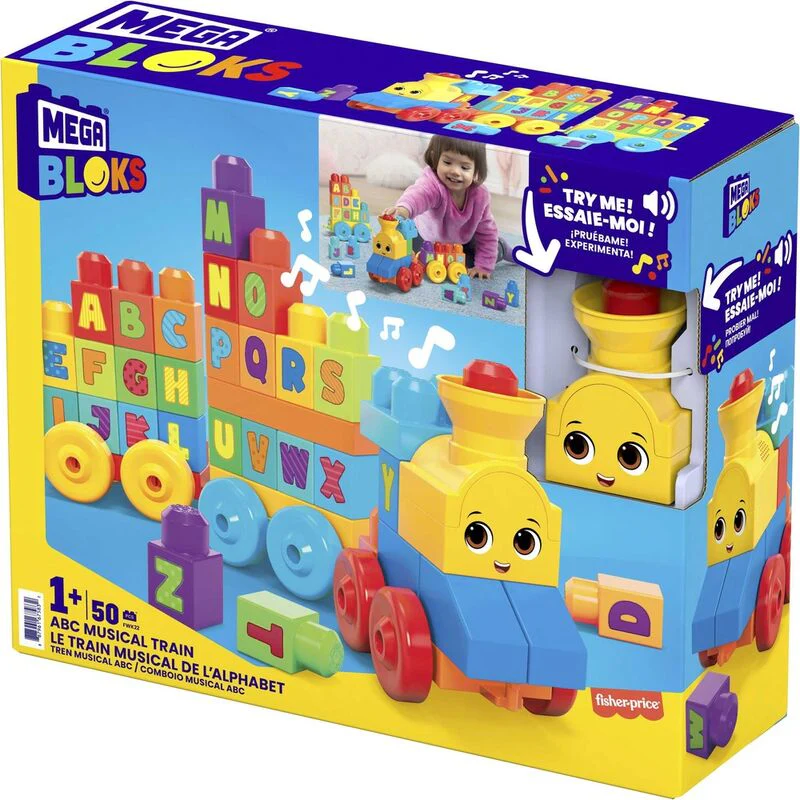 Tren Musical Abc Mega Bloks 50Pzs