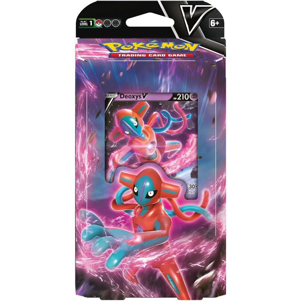 V Battle Deck Juego Cartas Coleccionables Deoxys Vs Zeraora Pokemon Ingles - Image 3