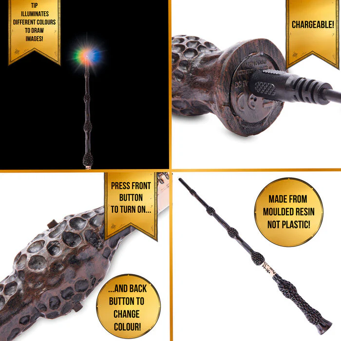 Varita Deluxe Lumos Sauco Albus Dumbledore Harry Potter - Image 4