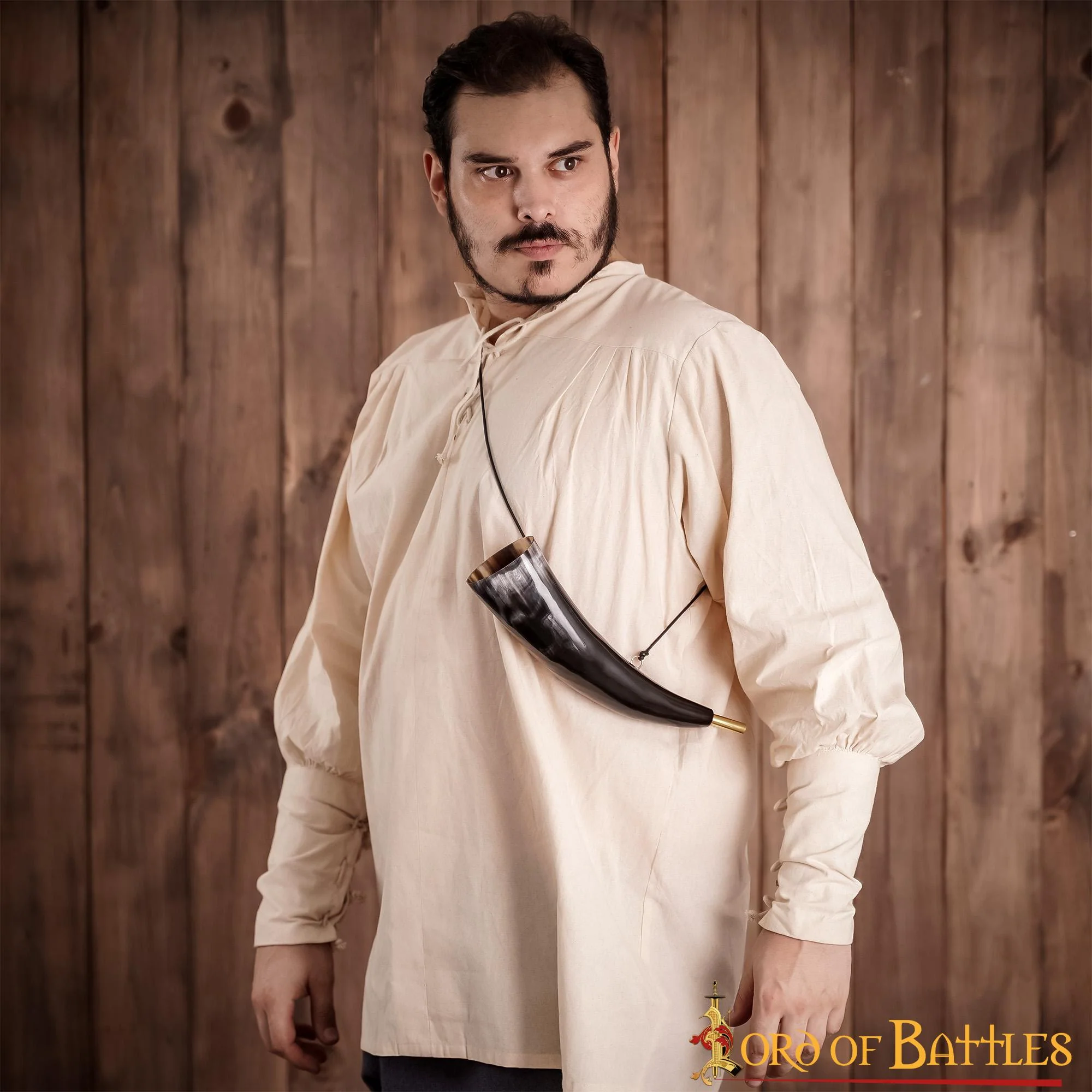 Viking Blowing Horn - Bocina de Buey de Origen Ético con Boquilla de Latón - Image 7
