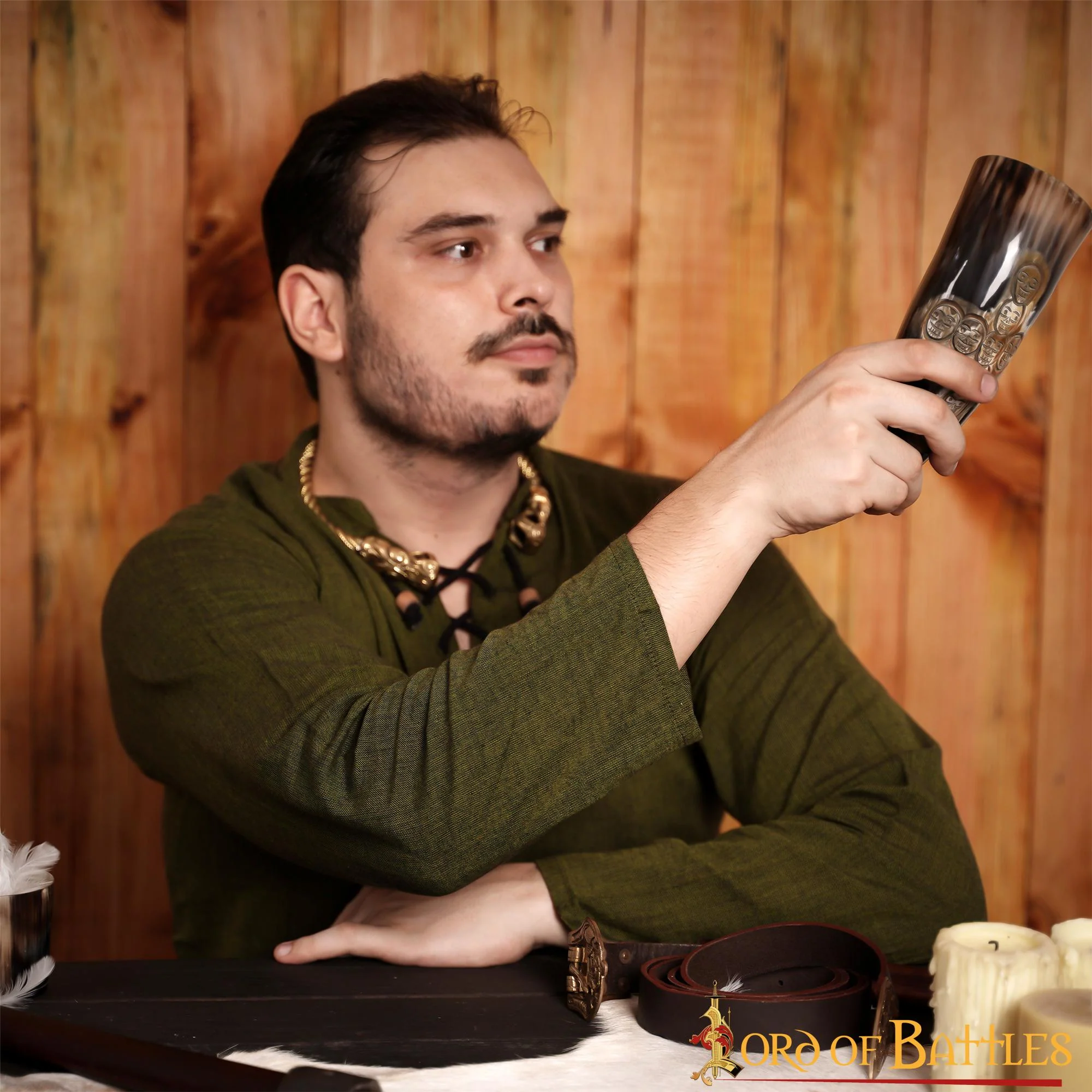 Viking Drinking Horn 500 - 600 Ml Cuerno de Buey Auténtico Hecho a Mano - Image 2